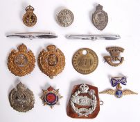 FIRST & SECOND WORLD WAR CAP & PIN BADGES
