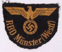 WWII GERMAN NAZI RBD MUNSTER (WESTF)