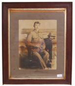 WWI FIRST WORLD WAR LARGE PHOTOGRAPH OF A SOLDIER