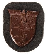 GERMAN WWII KUBAN 1943 ARM SHIELD