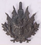 WWI FRENCH ADRIAN HELMET PLATE BADGE