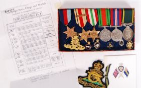WWII MEDAL GROUP AND RELATED EFFECTS