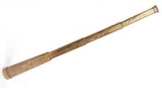 19TH CENTURY WEST OF SOUTHAMPTON STREET BRASS TELESCOPE