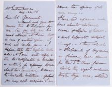 RARE CRIMEAN WAR BRITISH GENERAL'S LETTER