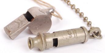 RAILWAY GWR WHISTLE AND WWII ARP WHISTLE