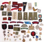 ASSORTED MILITARIA - BUTTONS, BADGES, PATCHES ETC