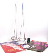 COLLECTION OF VINTAGE FENCING FOILS, POSTERS AND RELATED ITEMS