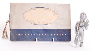 RARE BRISTOL INTEREST 'SPEEDY' CAR MASCOT FROM CATHEDRAL GARAGE COLLEGE GREEN