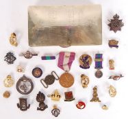 WWI FIRST WORLD WAR SILVER PLATE BOX AND RELATED EFFECTS