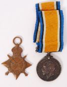 WWI FIRST WORLD WAR MEDAL PAIR - DURHAM LIGHT INFANTRY