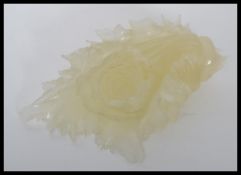 An unusual 20th century Chinese cabbage carved fro