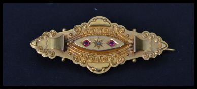 A vintage 9ct gold early 20th century Edwardian ha