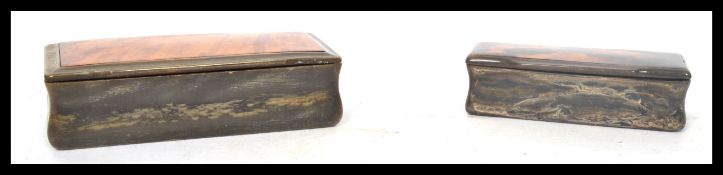 Two 19th century Georgian horn and tortoiseshell s