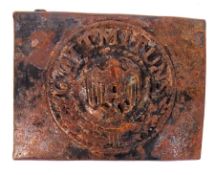 WWII GERMAN GOTT MIT UNS BELT BUCKLE