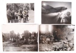 SECOND WORLD WAR PRESS NEWSPAPER PHOTOGRAPHS