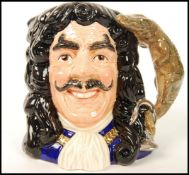 A rare Royal Doulton character jug depicting Dustin Hoffman as Captain Hook from the 1991 movie Hook