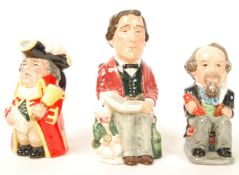A group of three Royal Doulton limited edition character Toby Jugs The Town Crier D6920 729/2500 ,