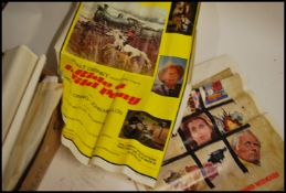 Posters; A large collection of assorted vintage movie cinema posters (and other posters). To include