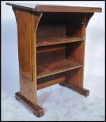 A good large believed 19th century carved oak Church lecturn reading stand. The top with angular top