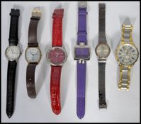 A small collection of Gents and ladies watches of various designs and makers.