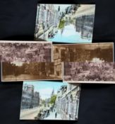 Old British view postcards in box (700 approx). Street scenes etc from all over the UK .All