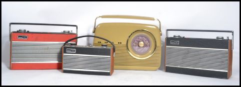 A collection of 3 vintage portable transistor radio's by Roberts to include various model no's