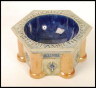 A Doulton stoneware Doultopn pipes famous all over the world ashtray 1846-1927 erith Lambeth.