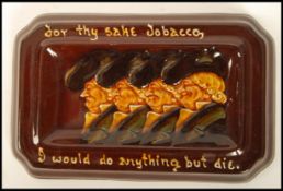 A Royal Doulton Kings Ware change tray, depicting a man who's face changes over 4 different