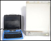 A vintage 20th century retro industrial / medical light box along with a vintage 1960's cased