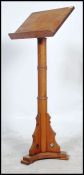 A good believed 19th century carved oak Church lecturn reading stand. The top with angular top and
