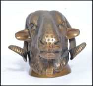 A good cast bronze ' Rams Head '