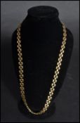 A hallmarked 9ct gold triple box link necklace chain. Weighs 13 grams.