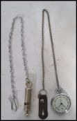 A vintage 20th century WW2 Second World War military Services pocket watch along with two vintage