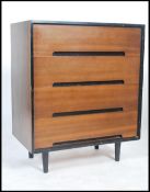 J ohn and Sylvia Reid for Stag Furniture, C - Range  mid century / 1950's walnut and ebonised detail