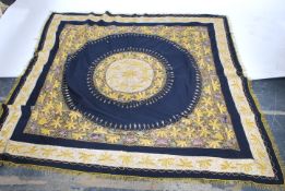 An early 20th century Raj Period Indian wall hanging of cotton construction decorated with borders