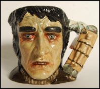 A Royal Doulton large character jug Frankenstein's Monster D7052, limited edition 1485/2500. Note;