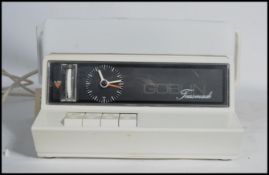 A retro 20th century circa 1970 Goblin bedside alarm  Teas Maid, the teas made appearing never to