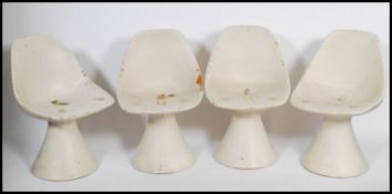 Arkana – Mushroom pattern – A set of four 1960's retro vintage Marice Burke designed chairs in a