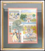 A fine contemporary Indian oil painting by Samdar Singh Khangarot ' Sagar ' entitled After Nights