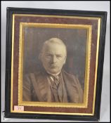 A fantastic Edwardian large portrait photograph of Prime Minister David Lloyd George. The photograph