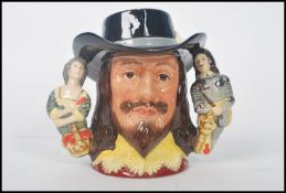 A Royal Doulton Large Two Handled Character Jug King Charles I D6917, limited edition with