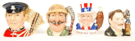 A group of four Royal Doulton medium sized character jugs to include Doulton Club Fife Player
