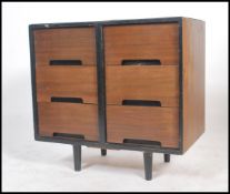 John and Sylvia Reid for Stag Furniture, C - Range 1950's walnut and ebonised detail finished