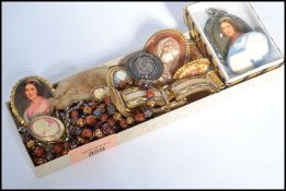 A collection of vintage cameo brooches dating from the 19th century along with a small group of