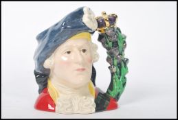 A rare Royal Doulton prototype character jug of Bonnie Prince Charlie. Original Sample stamp