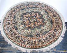 A 20th century Bidjar Persian / Iranian carpet rug of circular form. The rug decorated with