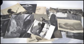 A collection of female nude photographic prints and negatives by British Photographer Gilbert