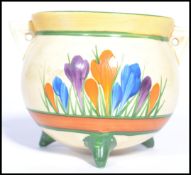 Clarice Cliff A Bizarre by Clarice Cliff Newport Pottery ' Crocus ' pattern in the form of a