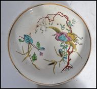A 19th century Victorian Worcester tazza / cake stand decorated in an Oriental style decorated