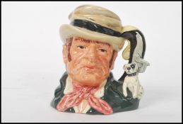 A Royal Doulton Large Character Jug Bill Sikes D6981,limited edition 614/2500. Measures 17cms